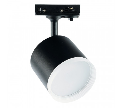 Светильник трековый на шинопровод GX53, однофазный 15W, 230V, черный IP40