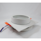Светильник потолочный встраиваемый, 15W 230V GX53, IP44, белый, квадрат, без лампы 