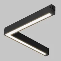 Трековый светильник Smart угловой 18W 220V 3000-6000K Tuya, SmartLife, черный