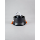 Светильник встраиваемый поворотный GU10 50W черный без лампы 